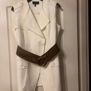 Karen Millen Vest with Brown Belt